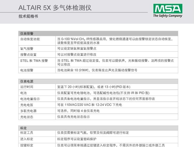 梅思安10176752天鷹5X便攜式多種氣體檢測(cè)儀圖22