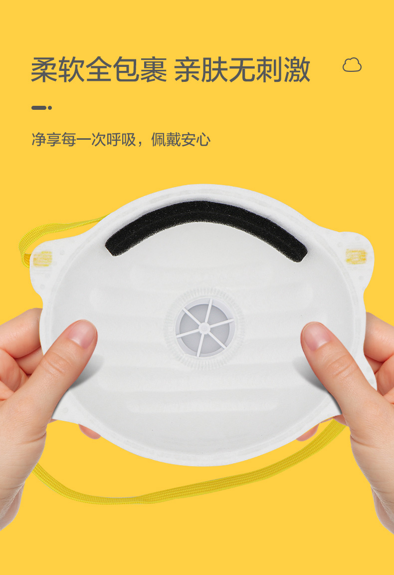 穩健穩邦4203WV帶閥KN95防塵口罩604-009188圖片8
