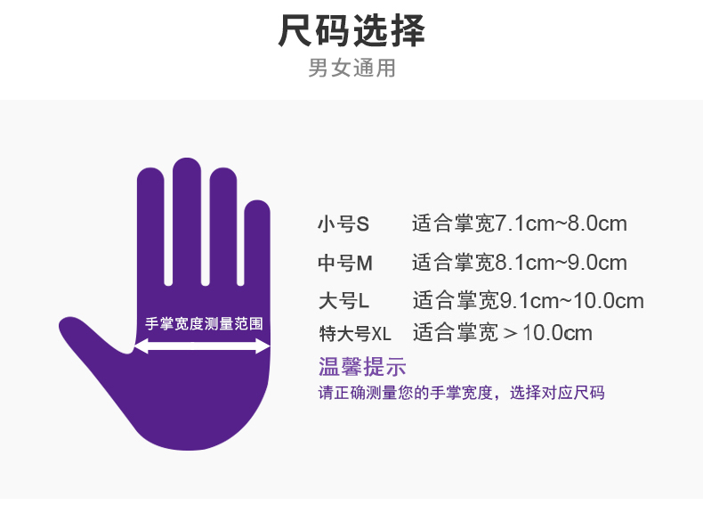 塞莫詩S901BL天藍(lán)色一次性PVC手套圖片5