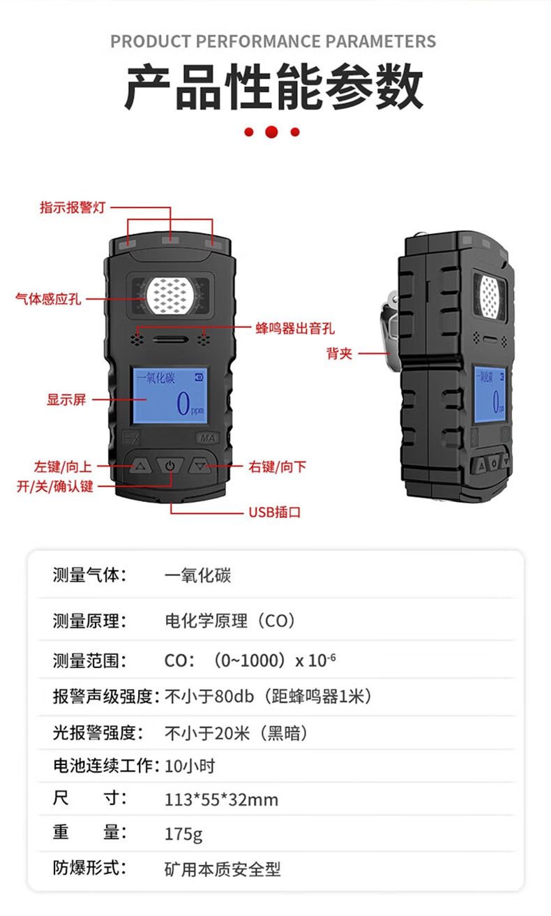 愛德克斯CTH1000礦用一氧化碳檢測(cè)儀11.jpg