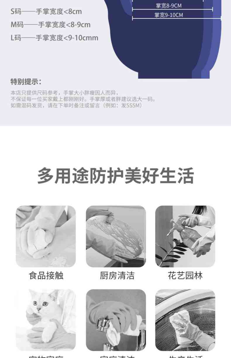 雪蓮JC-002藍色丁腈光里麻面一次性檢查手套15.jpg